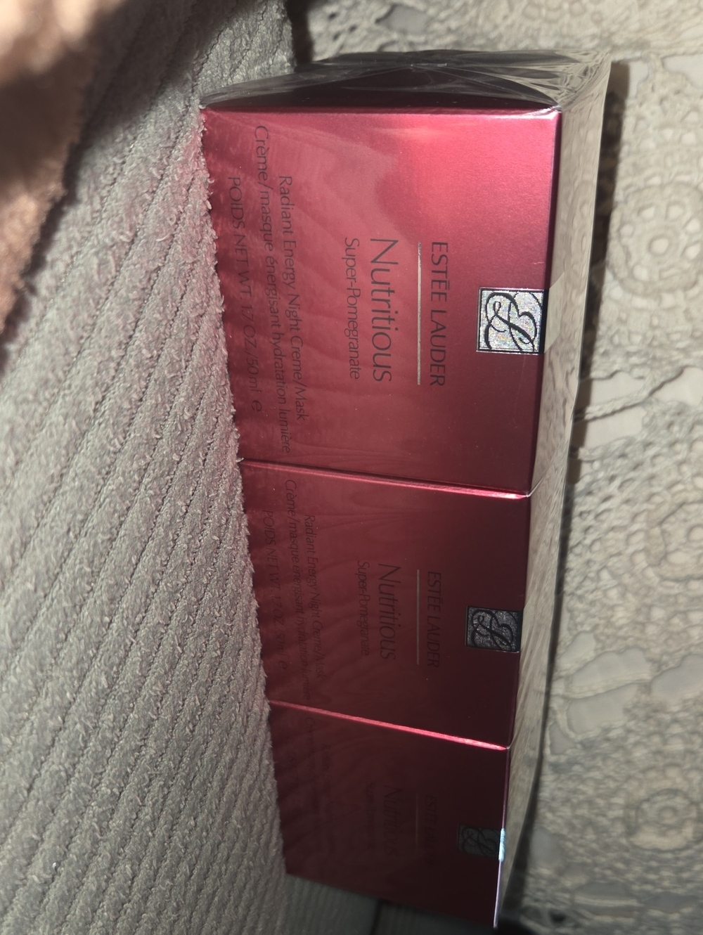 (3) Estee Lauder Nutritious Super-Pomegranate Night Creme